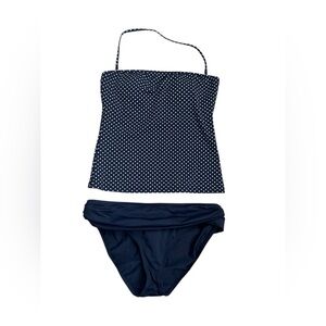 Talbots Navy Blue Tankini